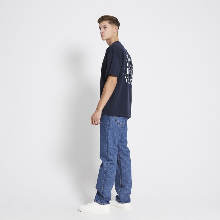 Printti college-T-paita "Drop"